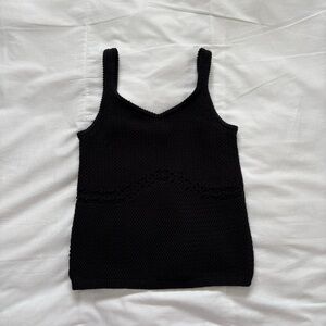 Black Knit Tank Size XS